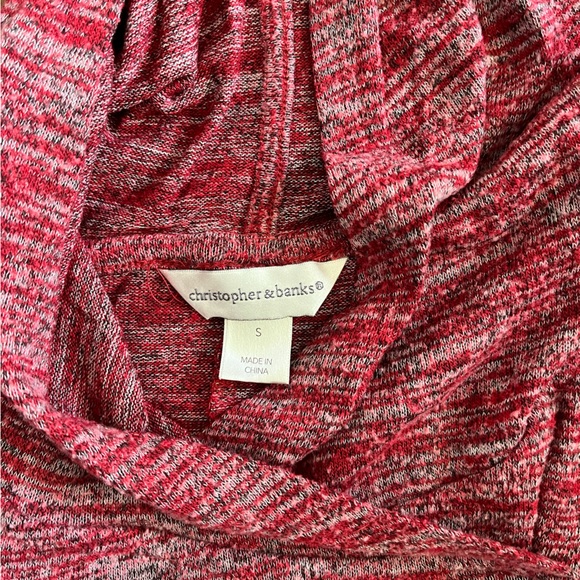 Christopher & Banks hooded open front sweatshirt - Picture 5 of 5